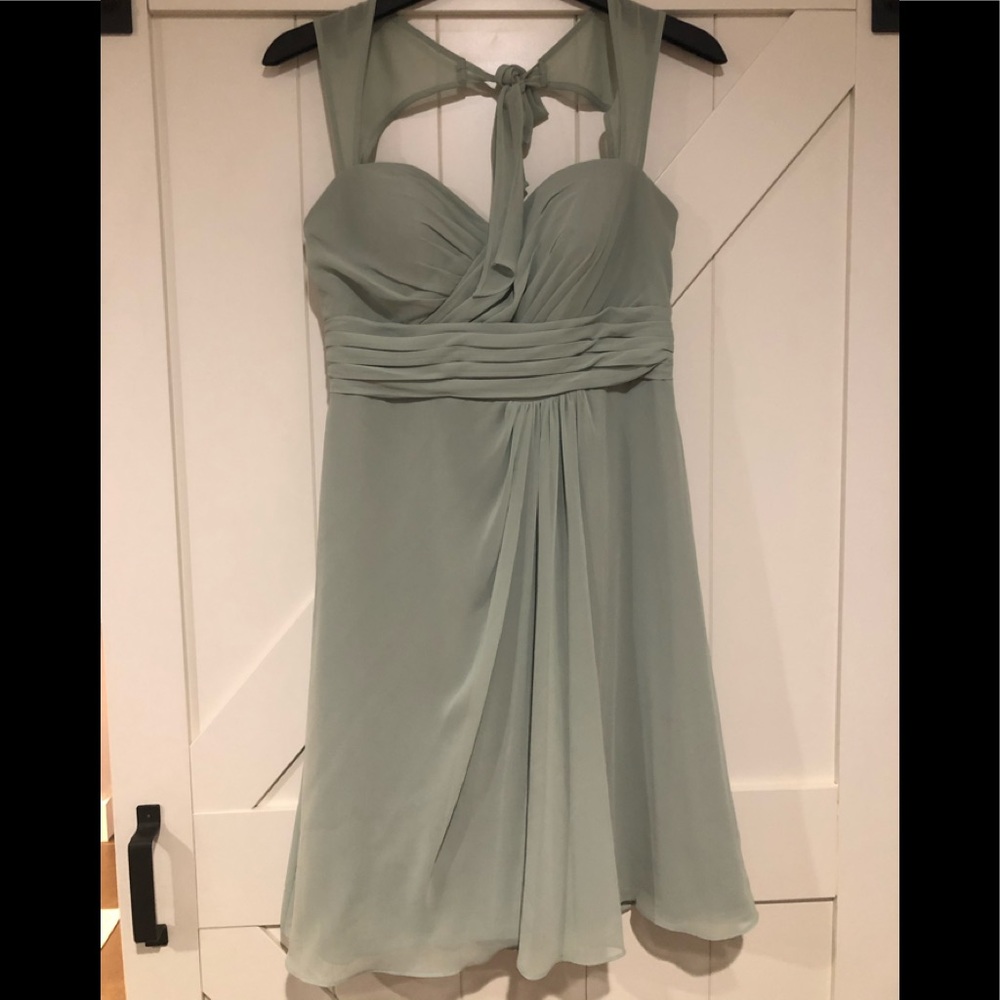 Sage bridesmaid dress